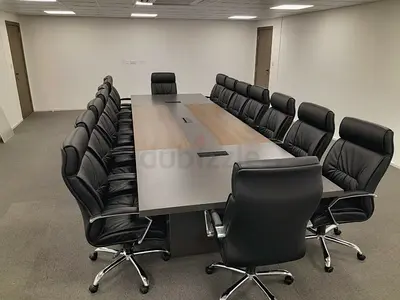 Spacious Conference Table