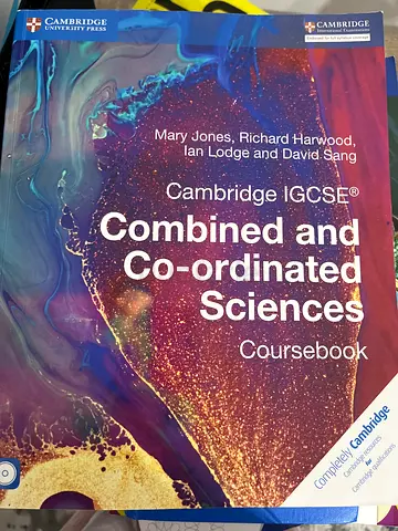 Igcse textbook combined science with just some highlights in it with cd