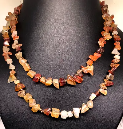 Stunning Multi-Color Natural Stone Necklace