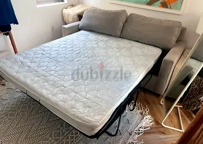 Two seater sofa bed with mattress