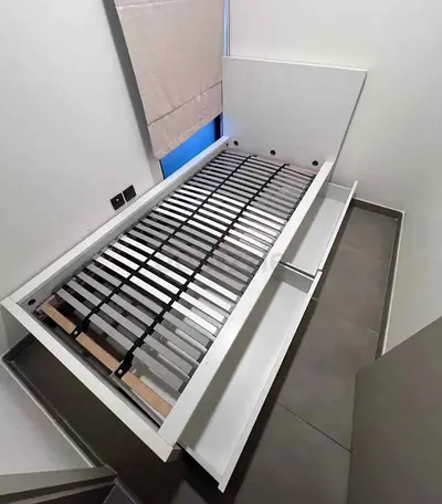 Ikea single bed with mattress underneath storage drawers available in perfect condition