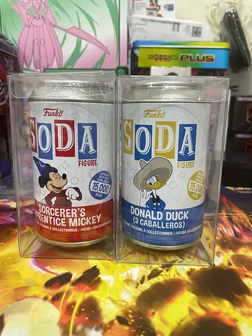 Disney Funko Soda Figures - Donald Duck and Sorcerers Apprentice Mickey