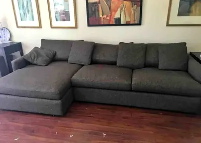 Lounge deep Cratebarrel L shape sofa