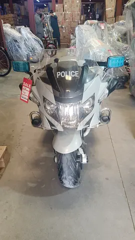 Stylish White Police Motorcycle for Sale