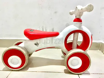 Stylish Red and White Baby Ride-On Toy