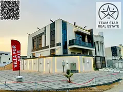 High-end villa, first occupancy, spacious rooms with wardrobes