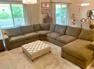 Stylish Modren CrateBarrel Axis u shape sofa