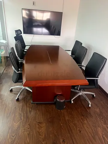 Elegant Conference Table with Chairs