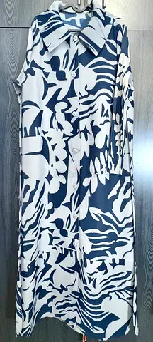 Crinkled elegant long dress