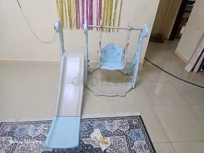 Fun Indoor Play Set with Slide and Swing