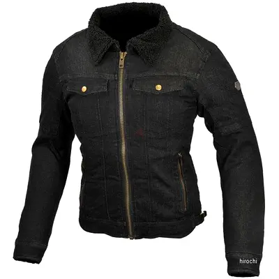 Komine Motorcycle Jacket JK-617 Protective Denim Flight Jacket, Jeans, Deep Indigo