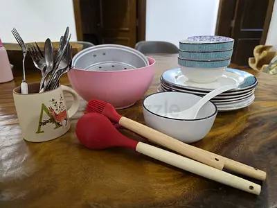 Kitchen Essentials Set with Cookware  Utensils