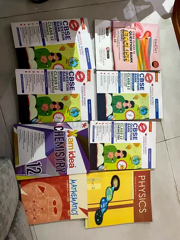 CBSE textbooks for Class 12 and Educart  Oswaal guides - full set, very good condition