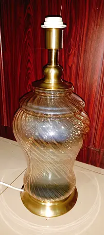 Elegant Vintage Glass Table Lamp