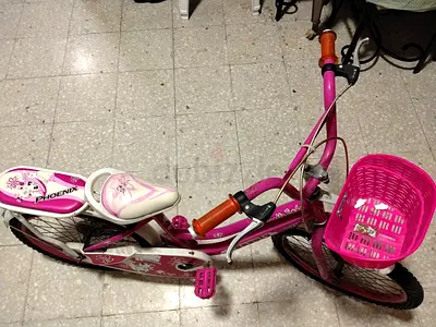 Pink Kids Bicycle –with Basket  Rear Seat