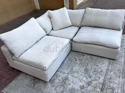 Modular cloud feather filled sectional sofa
