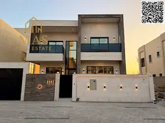 Luxury villa for sale in Al Zahia, 5 master bedrooms, ready to move in, including registration and o
