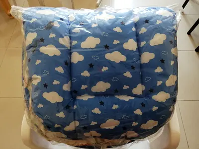 Cozy Cloud-Printed Nursing Pillow for Baby