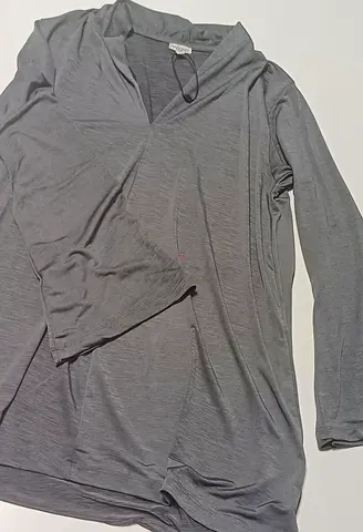 Stylish Gray Long Sleeve Top