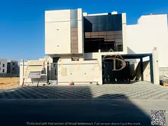 Two-story villas with a rooftop for sale, price includes air conditioning. 6 bedrooms, majlis, livin