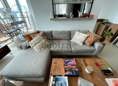 Premium quality West elm L shape sofa