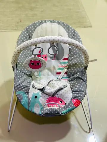 Cozy Baby Bouncer with Fun Patterns