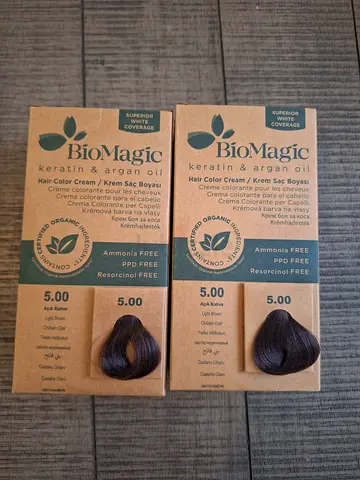 2 Packs BioMagic Keratin  Argan Oil Hair Colour Cream Hair Dye
