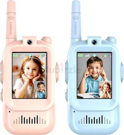 Walkie Talkies for Kids, Video Walkie Talkies 2 Pack with Screen Display, Rechargeable Toy Radios