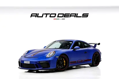 2018 Porsche 911 GT3 | GCC Specs | Perfect Condition | Extremely Low Mileage | Manual Transmission |