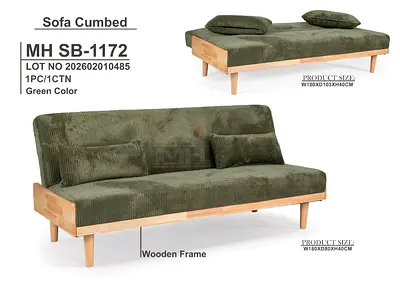 Modern Green Sofa Cum Bed for Sale