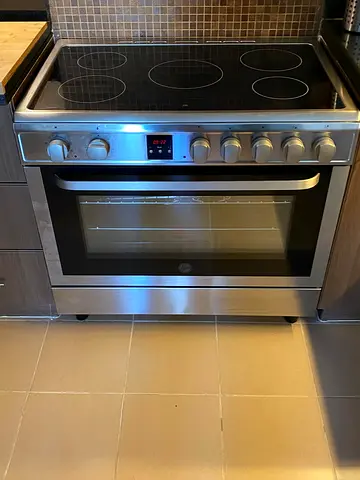 Hoover 90cm 5 cooking zone electric cooker with oven