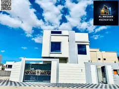 Villa with all registration and ownership fees included, ready to move in, in one of Ajman's mos