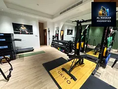 Villa in Al Yasmin with a dedicated gym area, including electricity, water, air conditioning, and fu