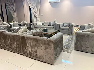 Sleek and Comfortable Living Room Sofa Set