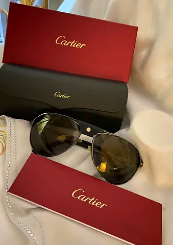 Stylish Cartier Sunglasses, Santos sunglasses