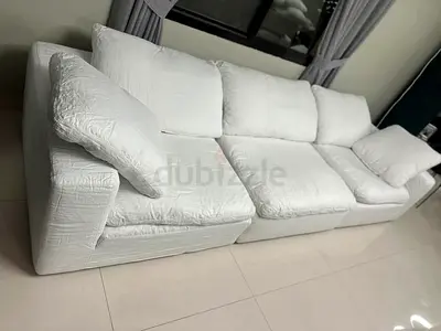 Luscious modular white modular sofa
