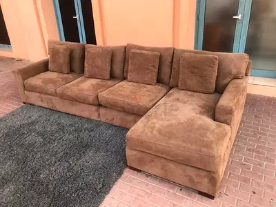 Cratebarrel Axis 4_Seaters L shape sofa