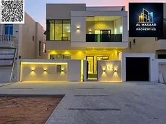 Luxury villa with a modern design for sale on the main street, two floors and a roof, with a 12-mete