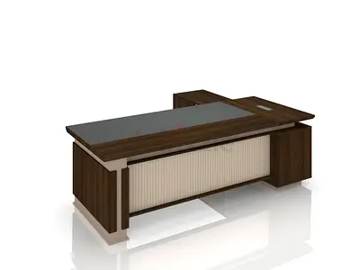 Elegant Modern Office Desk with Storage