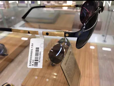 Limited Edition Santos- Dumont CARTIER Men’s Sunglasses. Made in France.