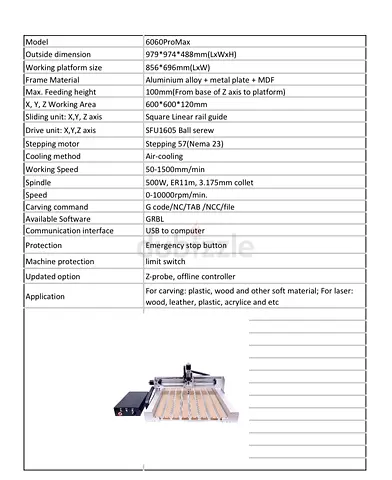 CNC 6060 Pro Max Router with Laser Engraving  Cutting – Brand New