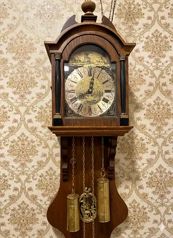 Antique Wall Clock with Pendulum