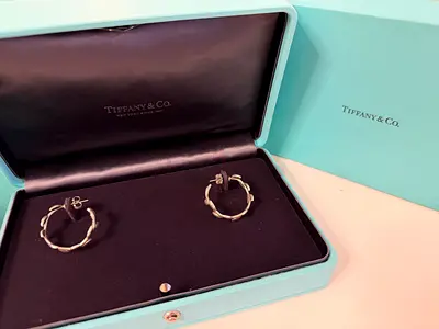 authentic Tiffany  Co. Hoop Earrings