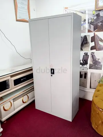 Gray Metal Cabinet for Storage