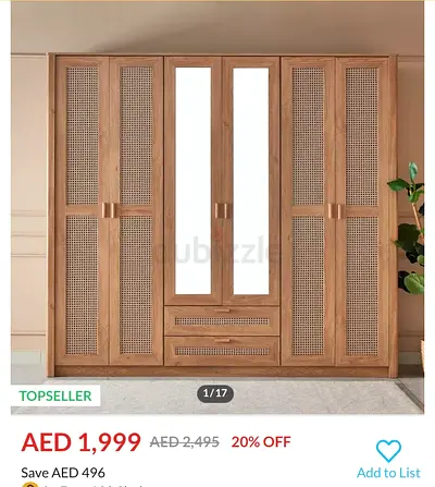 Homebox 6-door wardrobe