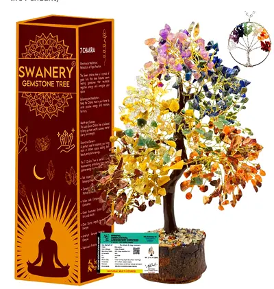 Swanery Gemstone Tree for Chakra Healing