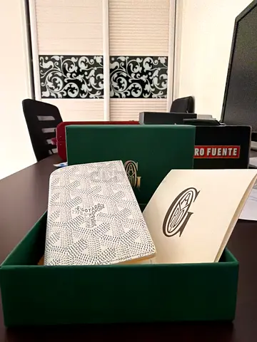 Goyard Saint Pierre White Card Holder