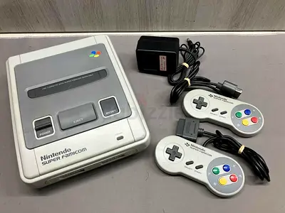 Classic Nintendo Super Famicom Console with Controllers