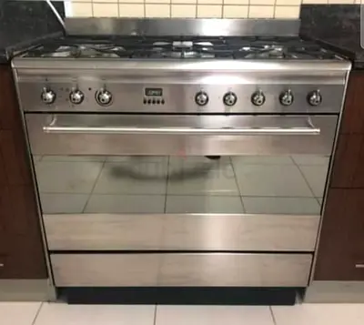SMEG latest model 5 burner top gass oven electric dual fan cooking range 90x60 stove