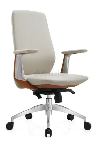 Medium back executive leather revolving chair